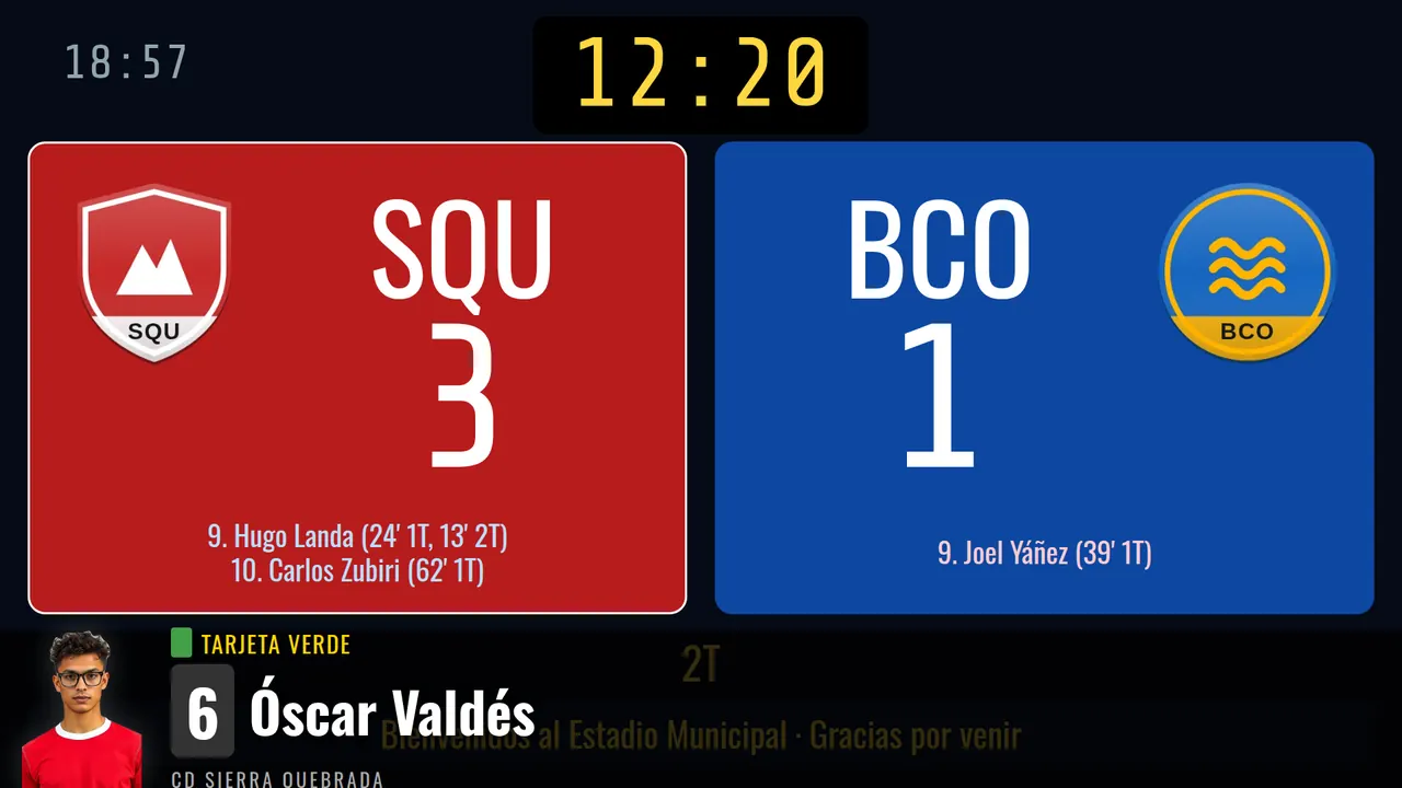 Tarjeta verde para un jugador de hockey