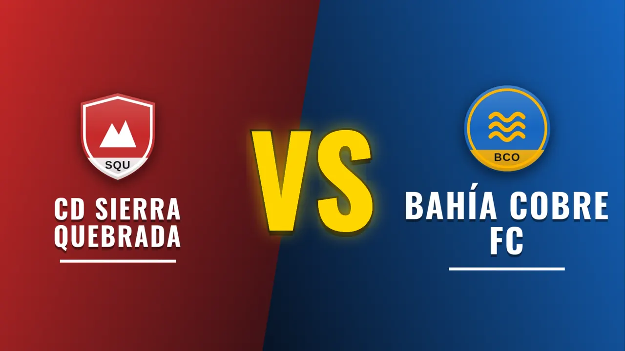 Pantalla VS con escudos y nombres de los equipos